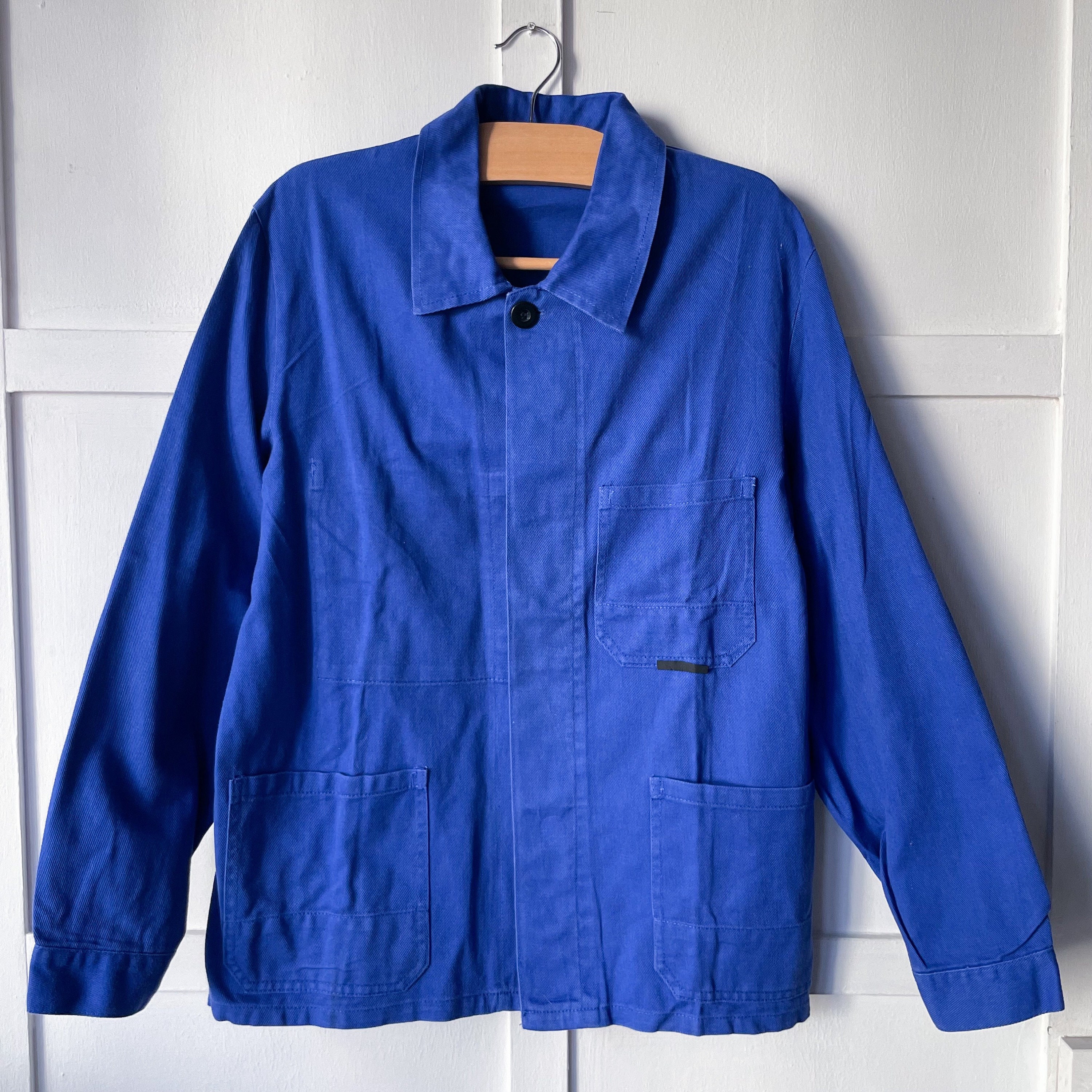 French Chore Worker Work Jackets Cobalt Blue True Vintage - Etsy