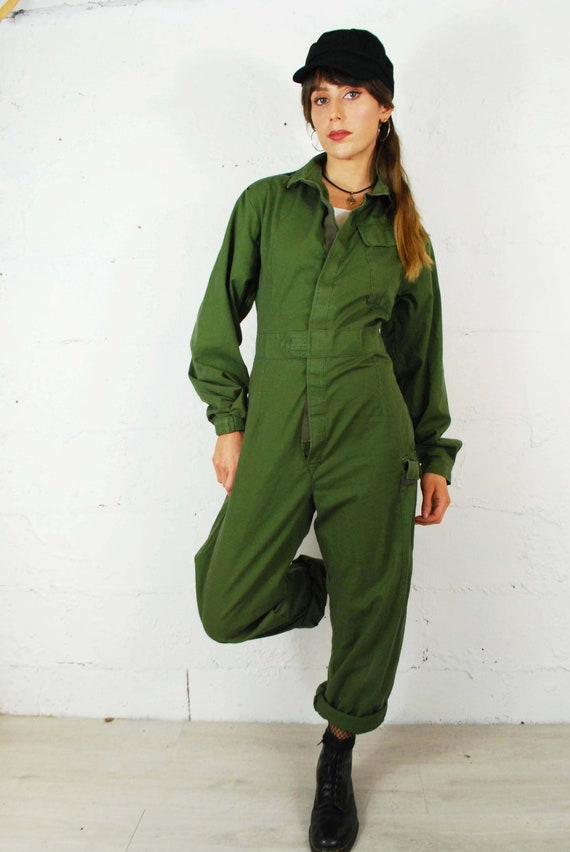 Unisex Vintage British Army Workwear Coveralls / … - image 6