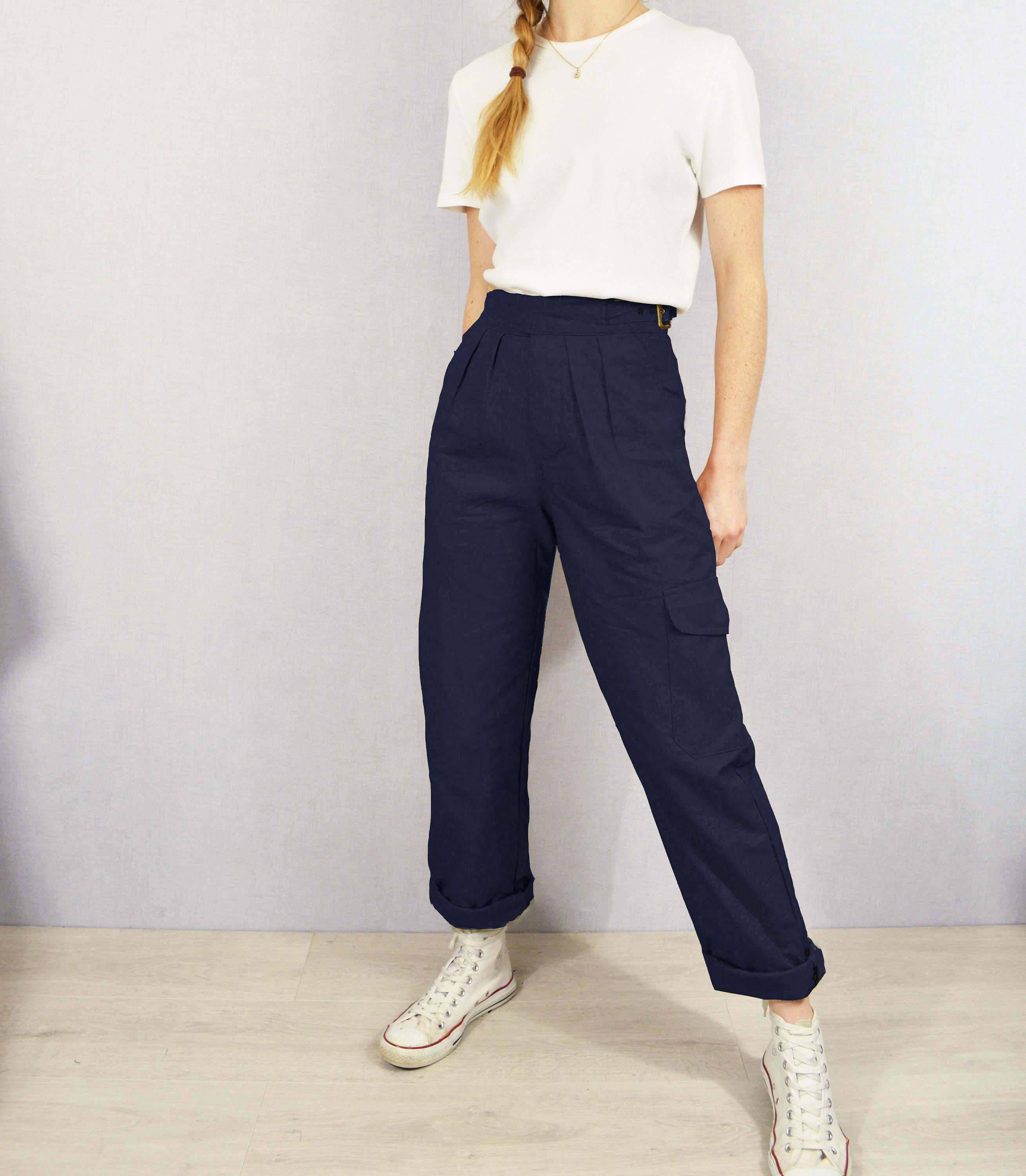 manonfripes my Gurkha パンツ　Soyy Unisex High Waisted Gurkha Pants - 100% Cotton - 1950s Army
