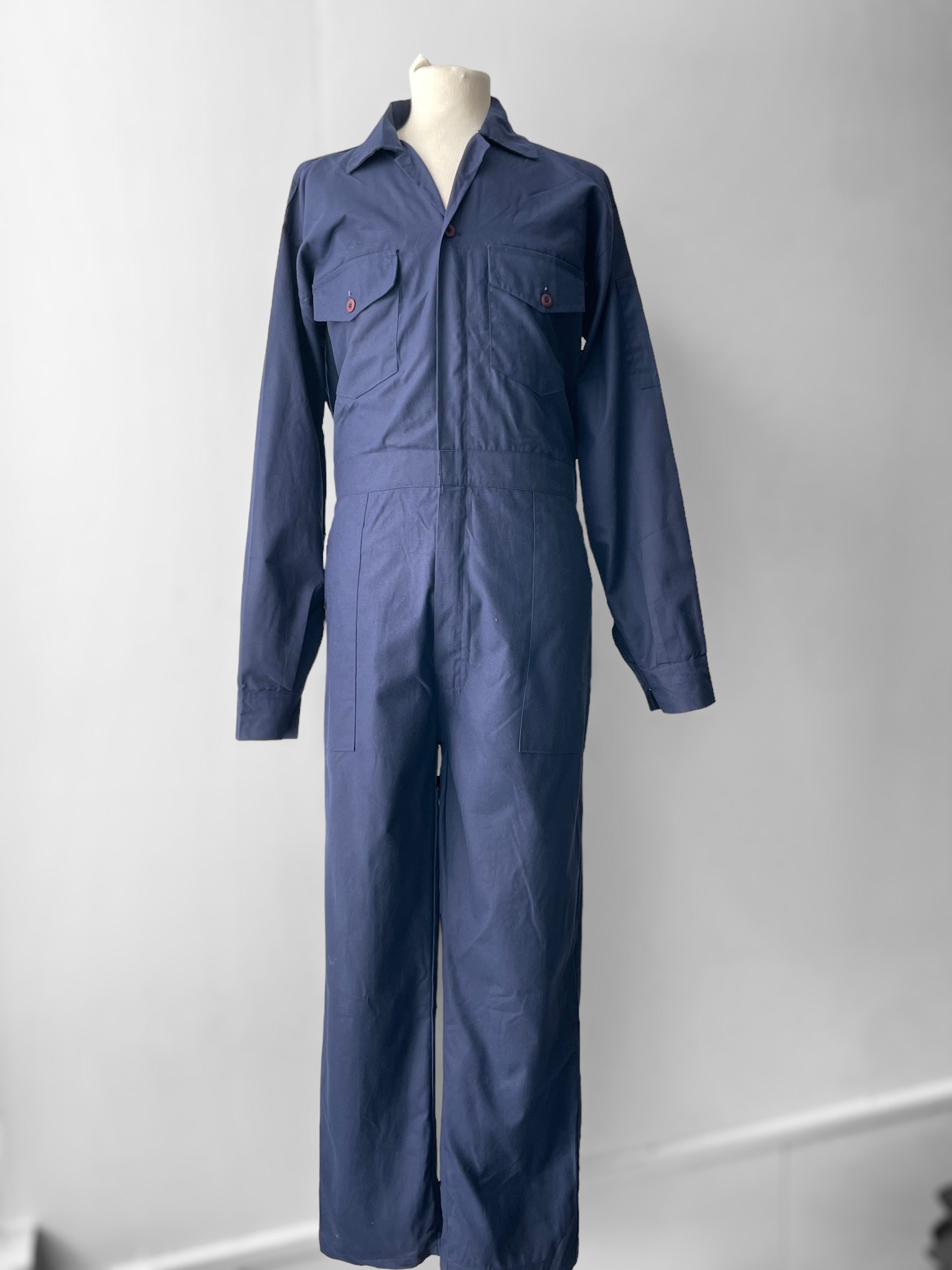 Vintage LL Bean Workwear Coveralls Overalls Jumpsuit Navy Blue