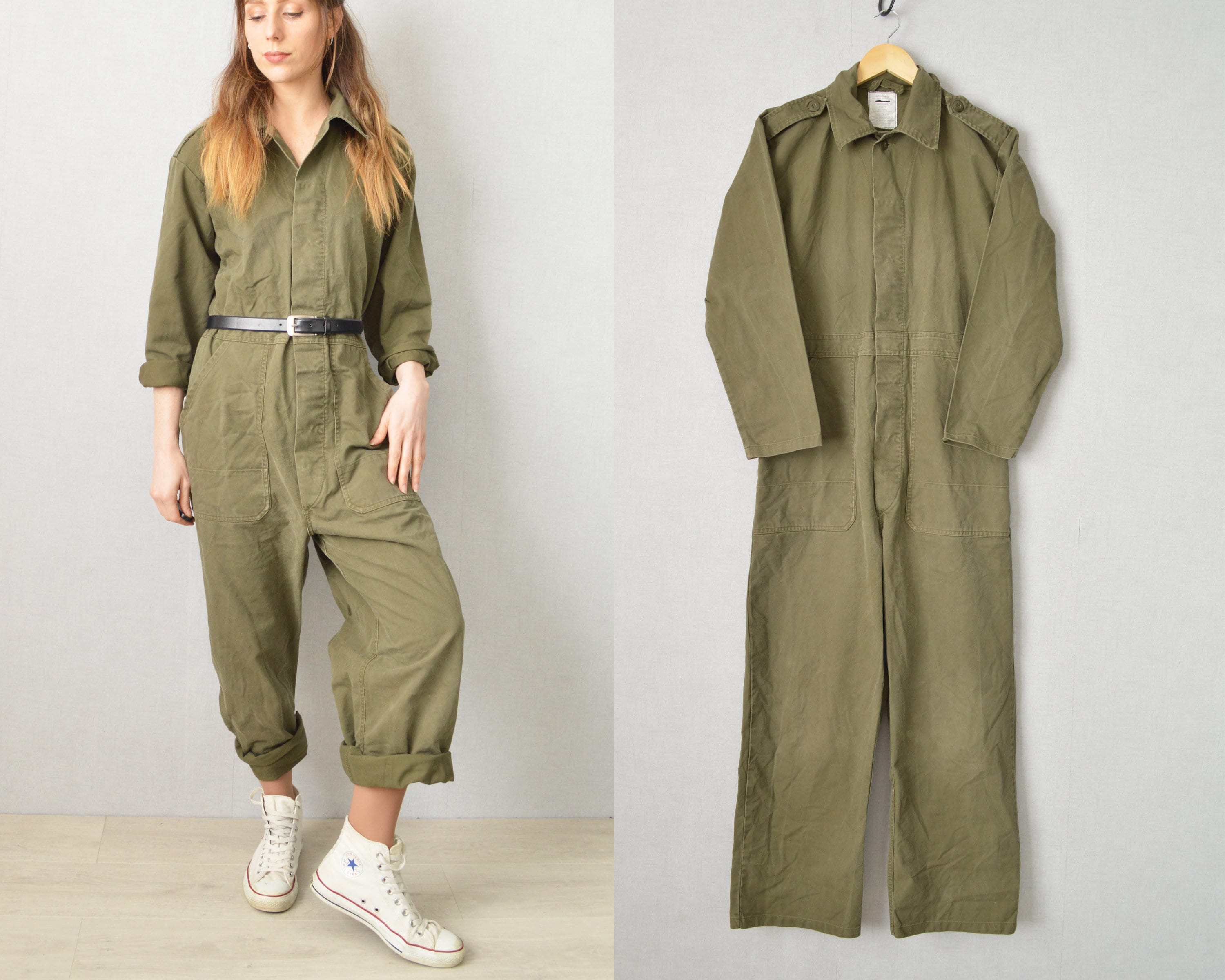 Unisex Vintage Overalls Boiler Suit Dutch MOD Army Workwear / - Etsy