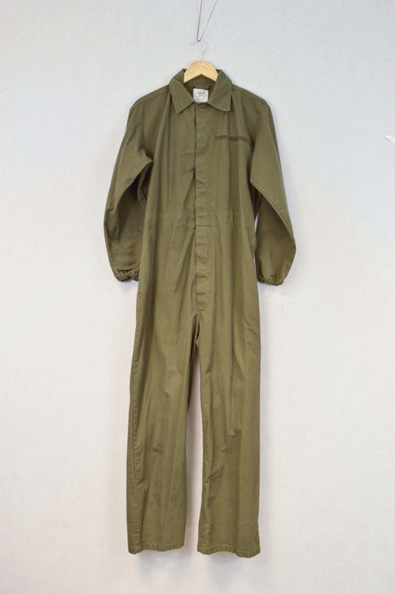 Unisex Vintage Overalls Boiler Suit Cotton Coveralls Khaki - Etsy