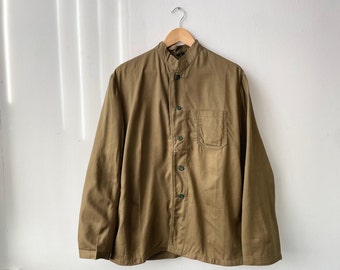 Vintage 1960s Brown Chore Jackets Cotton - Workwear