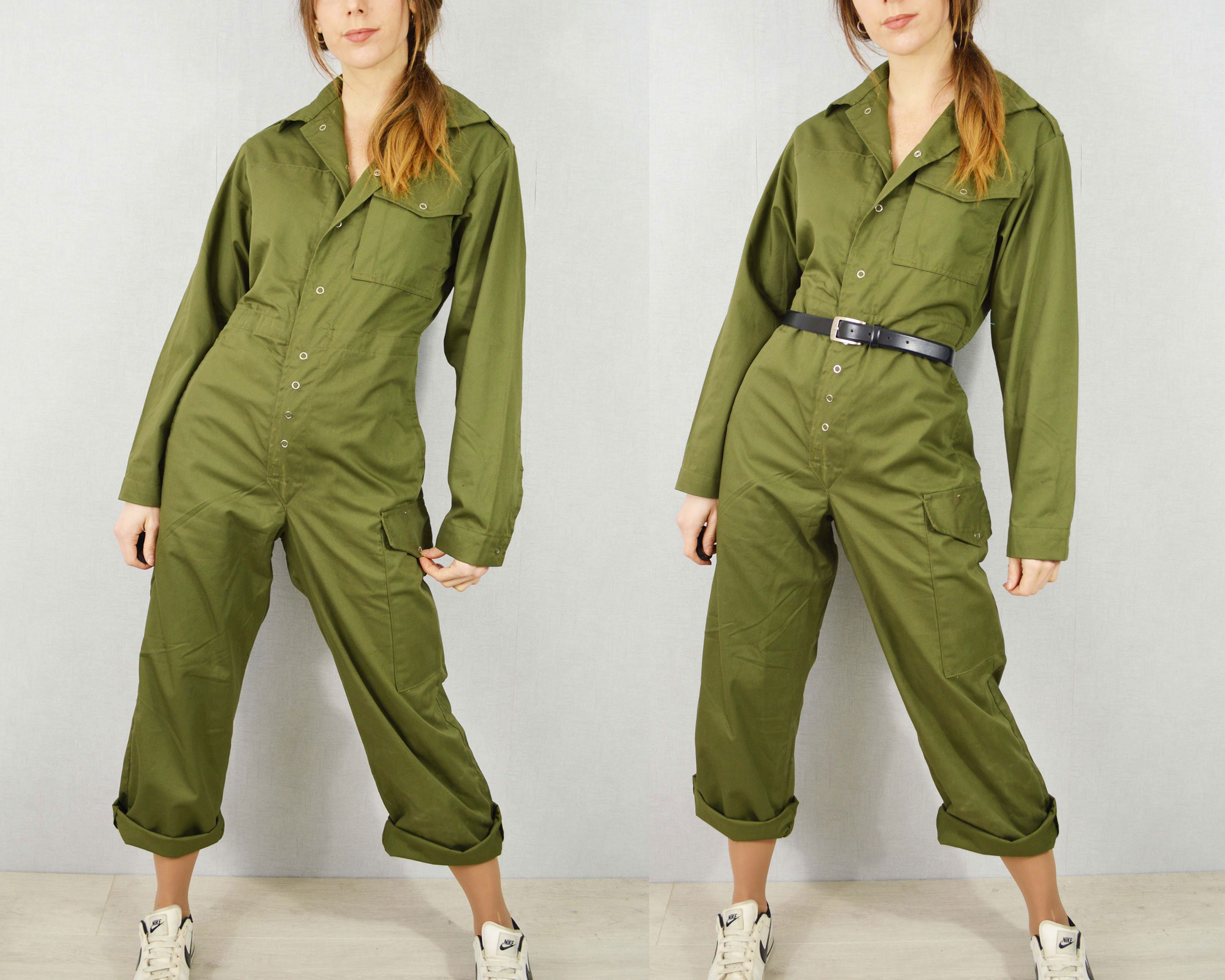 Unisex Vintage Green Military Boilersuit Jumpsuit Coveralls - Etsy Australia