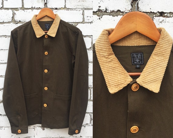 Veste Vintage Style Militaire New Look Taille 10 En Toile 100% Coton - Look Rétro !