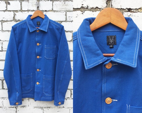 Men's Cobalt Blue Safari Style Overshirt | Peter Christian