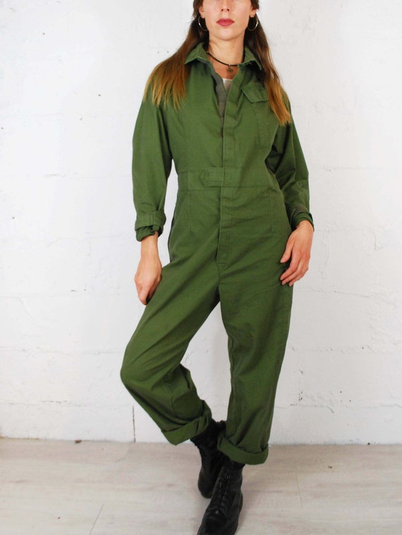 Unisex Vintage British Army Workwear Coveralls / … - image 8