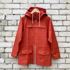 1960 年代のスモック モッド スタイル 登山用コットン キャンバス - レスキュー オレンジ - 全サイズ