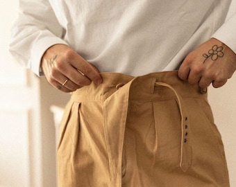 Gurkha Pants British Military 1950s 7oz Army Trousers Belted