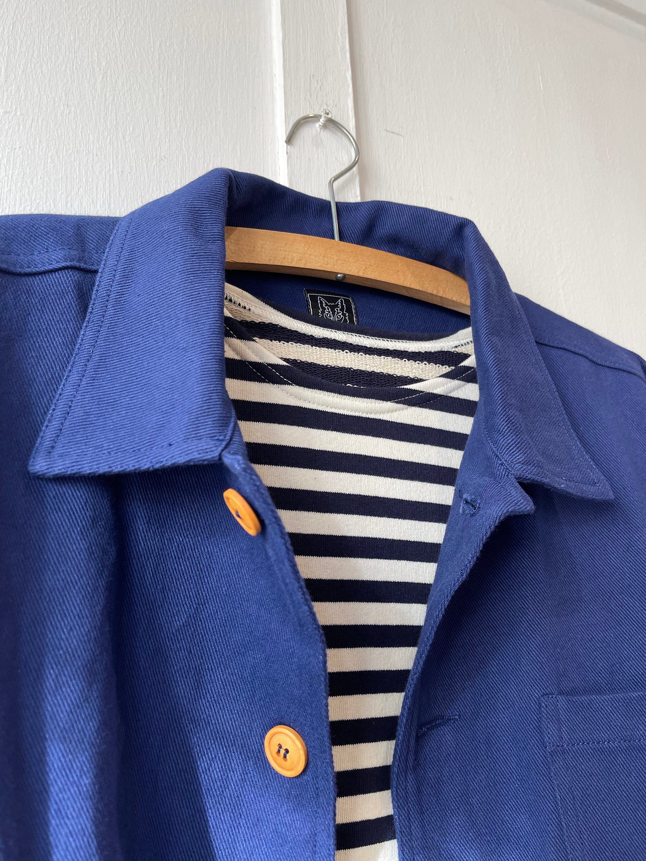 ジャケット・アウター 30s French Vintage Chambray Work Jacket FRENCH WORK 】Chambray Jacket / フランス ビンテージ ブラック