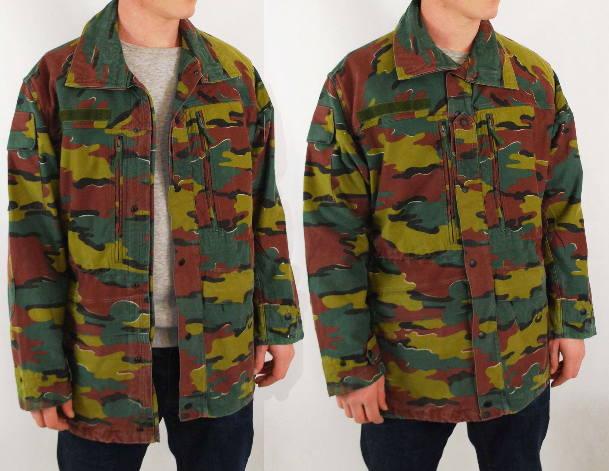 VTG M90 Belgian Army Jigsaw Camo Camouflage Combat Parka