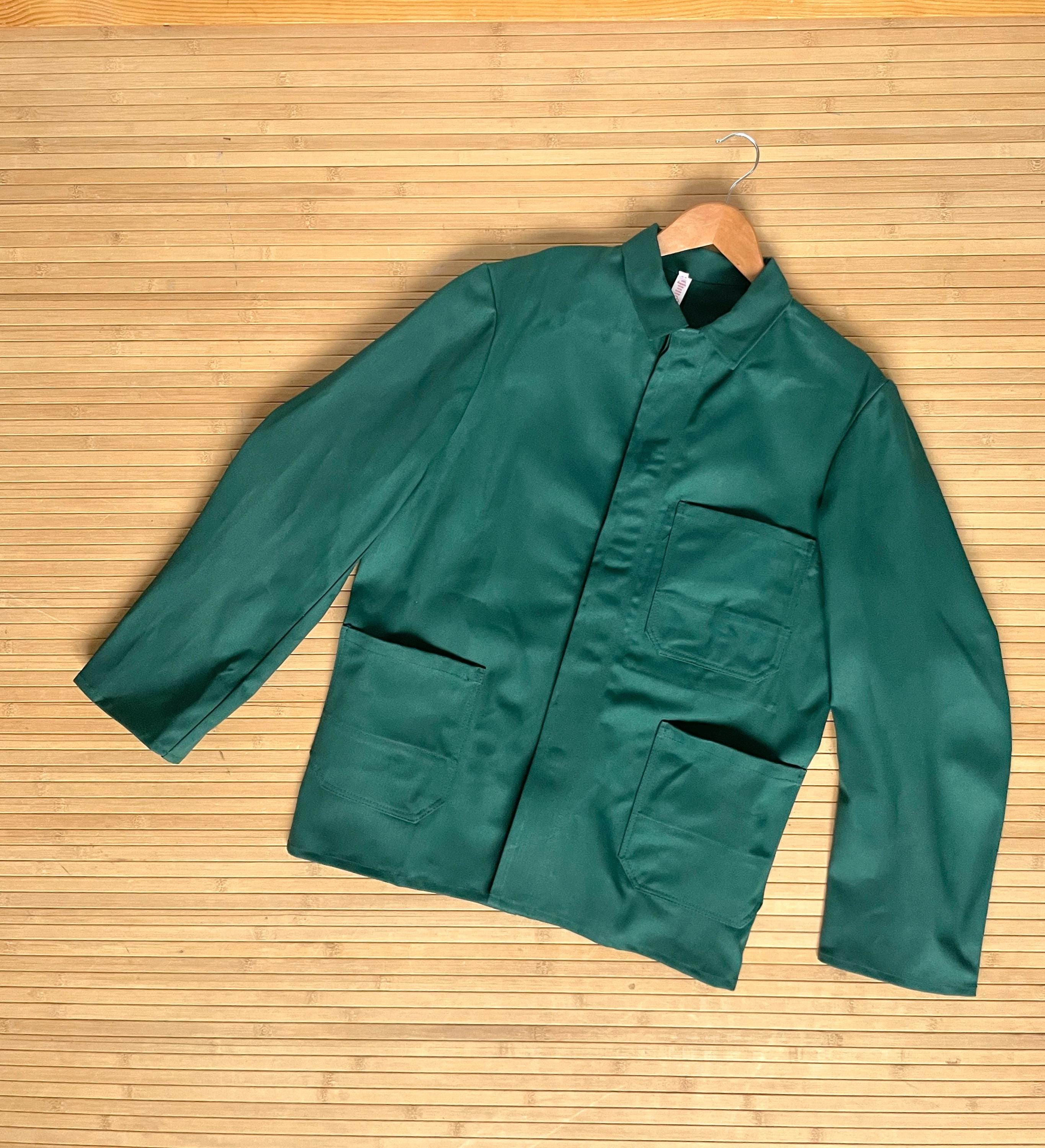 Vintage French Chore Worker Work Jackets Coat Green - All Sizes - Etsy