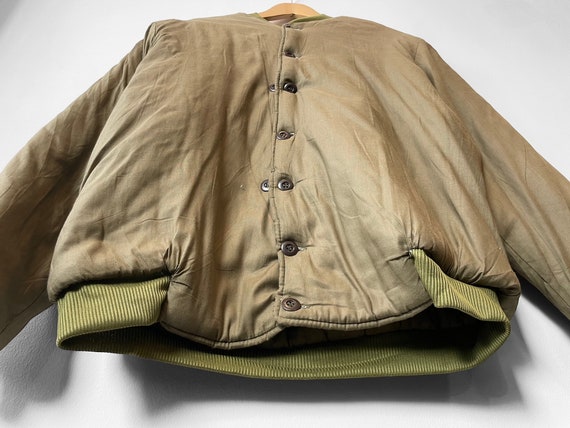 Vintage Cotton Quilted Liner Vietnamese - Militar… - image 4