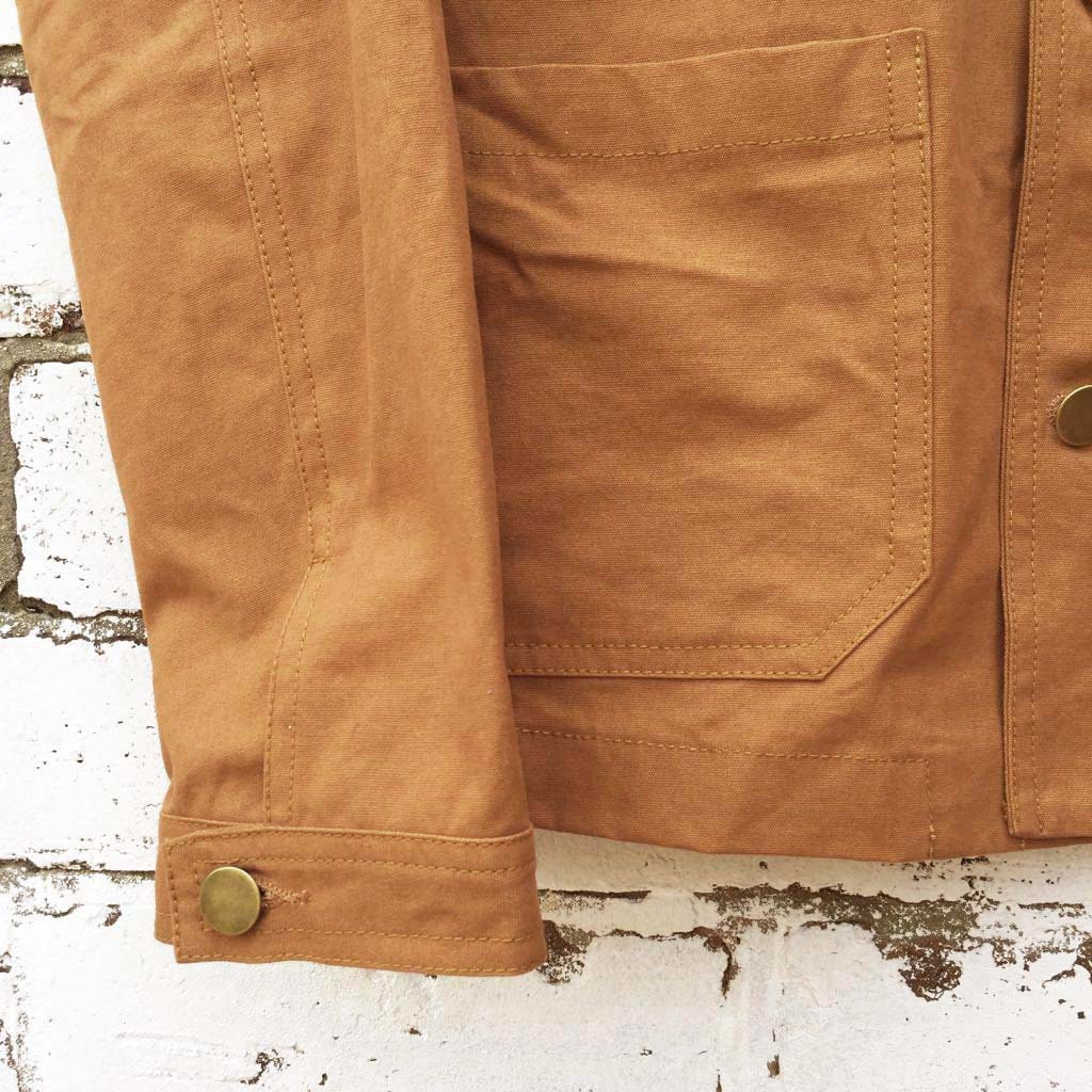 60s Style French Work Chore Jacket Duck Brown Cotton Canvas - Etsy