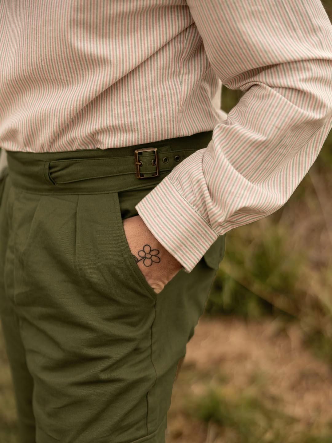 パンツ 00s old GAP linen gurkha pants military Gurkha Pants British Military 1950s 7oz Army Trousers Belted