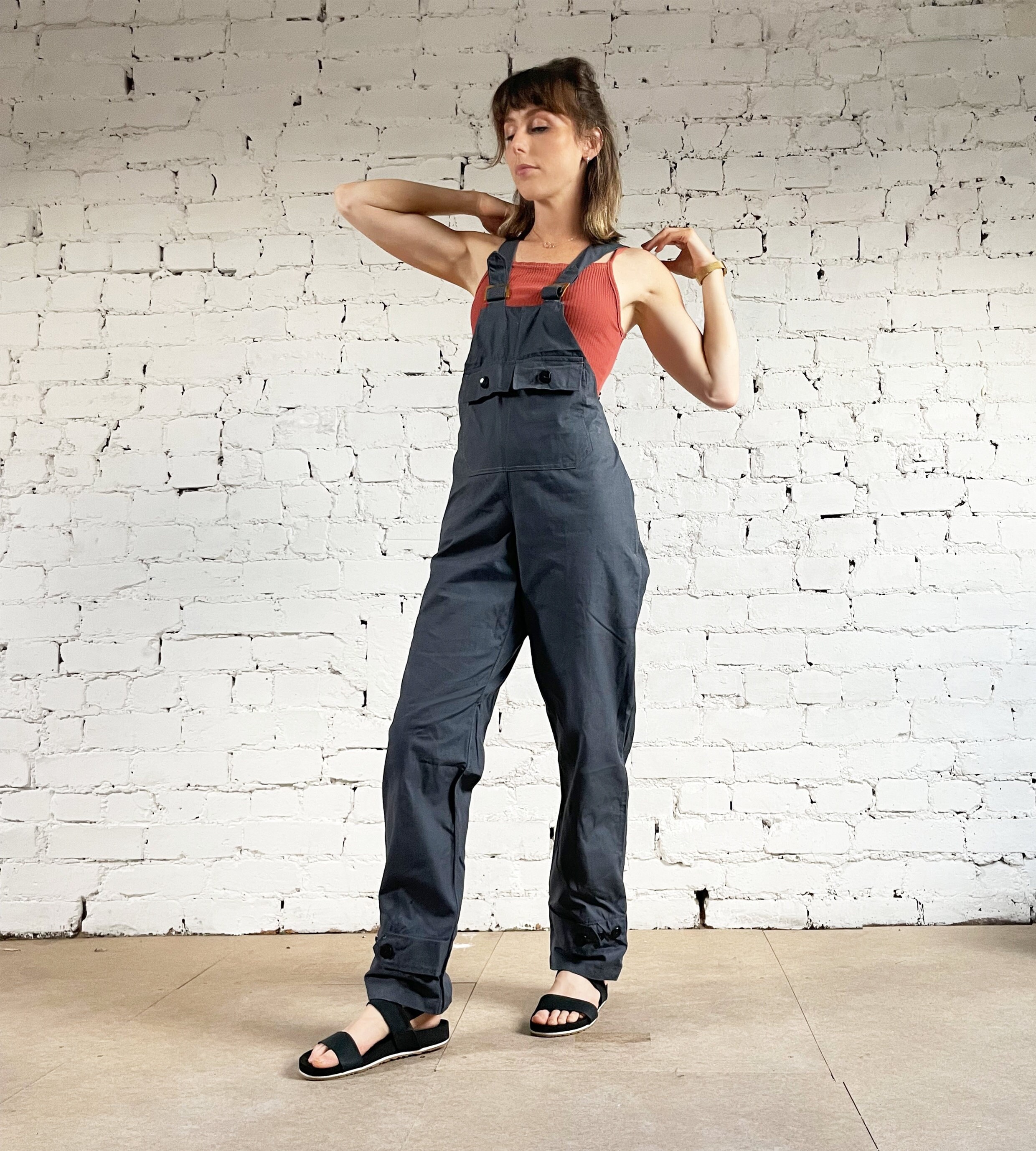 Herringbone Bib Overalls - Etsy