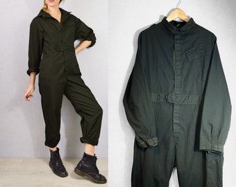 Unisex British Army Coveralls Workwear / Overalls / Jumpsuit / Boilersuit Green