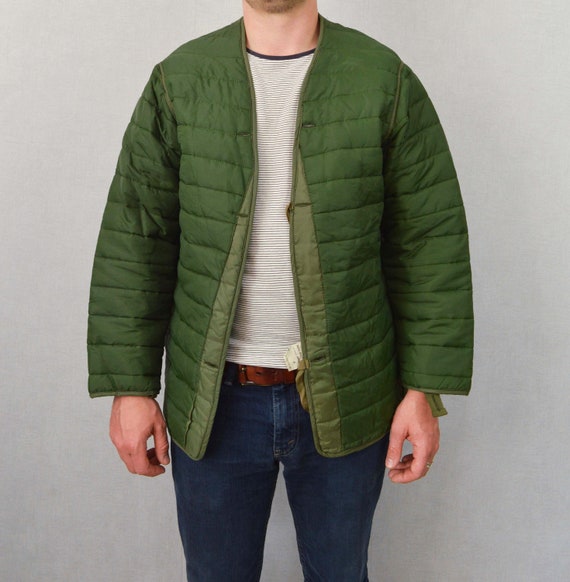Green padded parka cheap