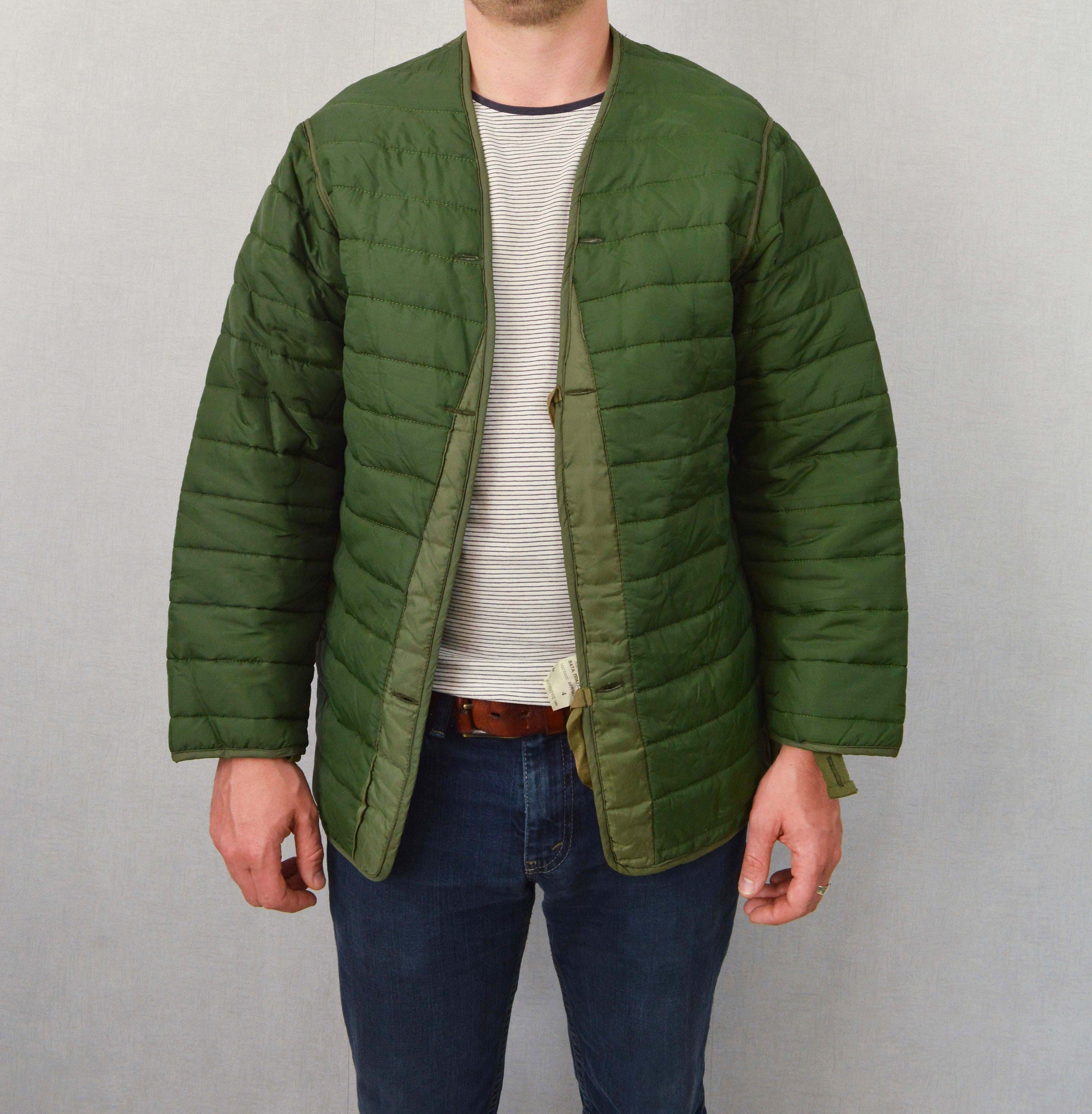 Military Quilted Padded Parka Jacket Liners Greek Green -  Norway