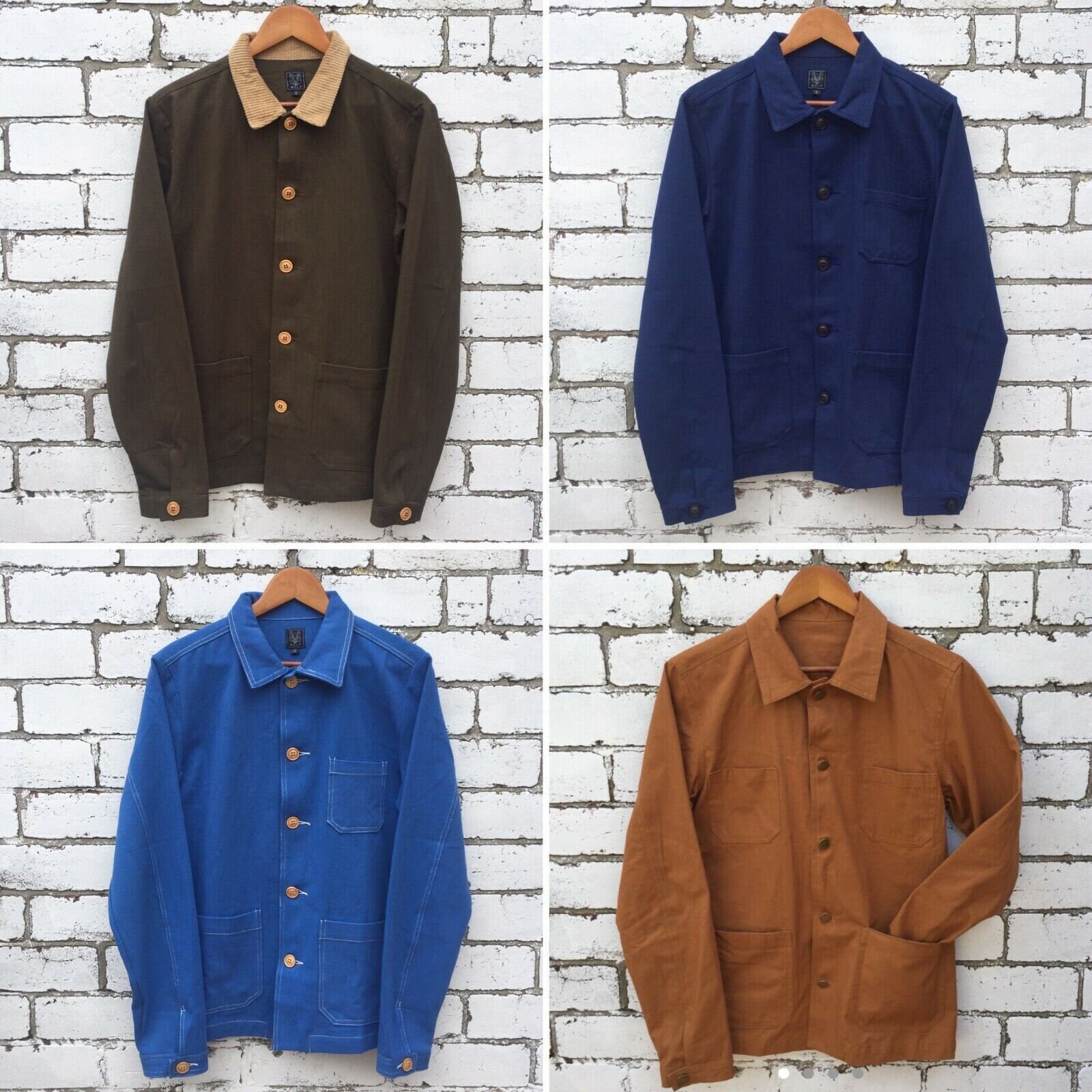 ジャケット・アウター 30s French Vintage Chambray Work Jacket ZNAP16B1_cd6e5d62-36be-463c-