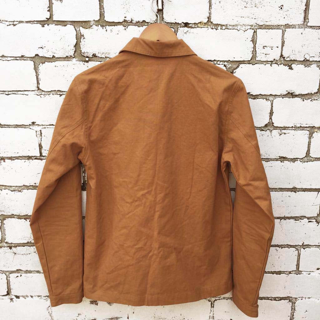 60s Style French Work Chore Jacket Duck Brown Cotton Canvas - Etsy