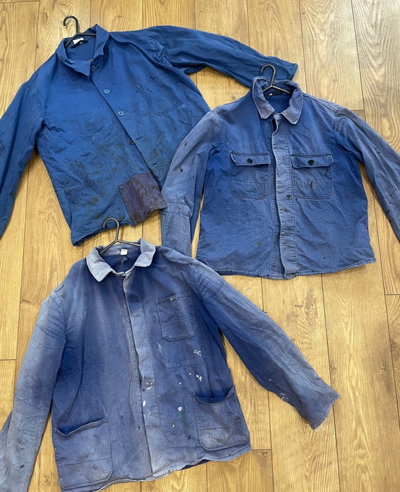 Wholesale Job Lot 10 x Vintage French Work Jacket… - image 2