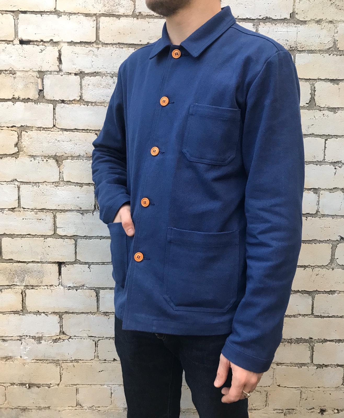 60s-style-french-navy-blue-cotton-twill-canvas-chore-jacket-etsy-uk