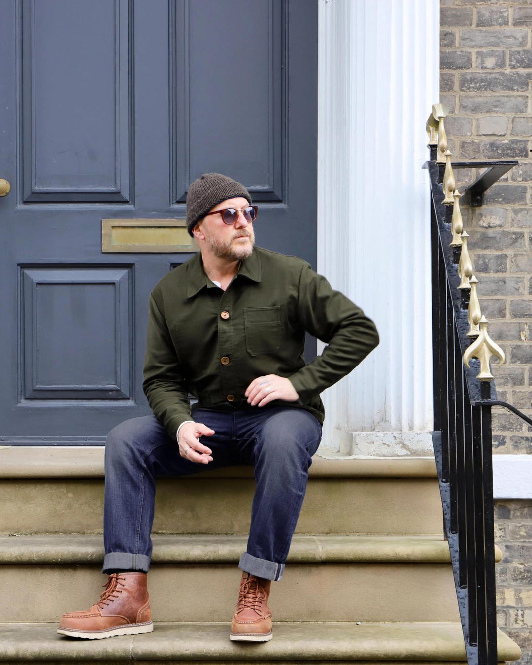 Moleskin Cotton Chore French Workwear Jacket - Made in England