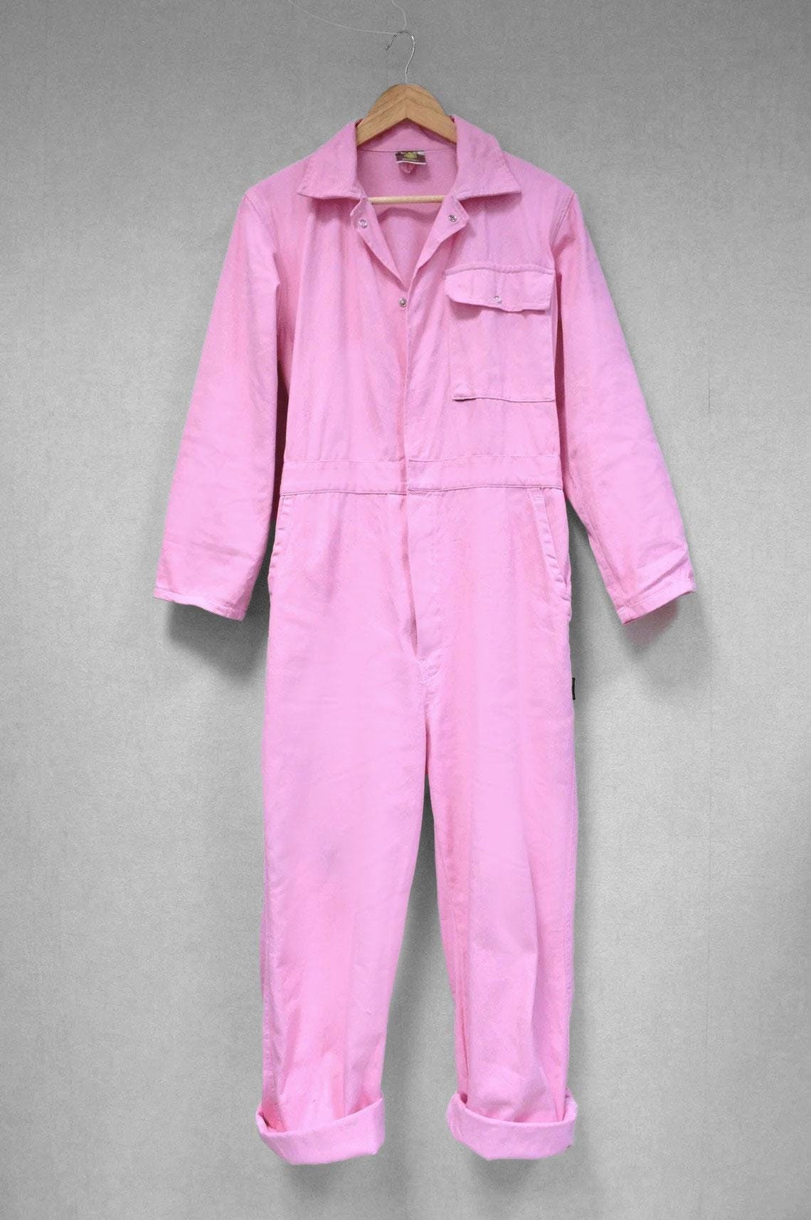 Pink Boilersuit Coveralls Bubblegum - All in One - XS S M L