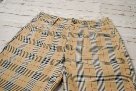 patterned chino pants