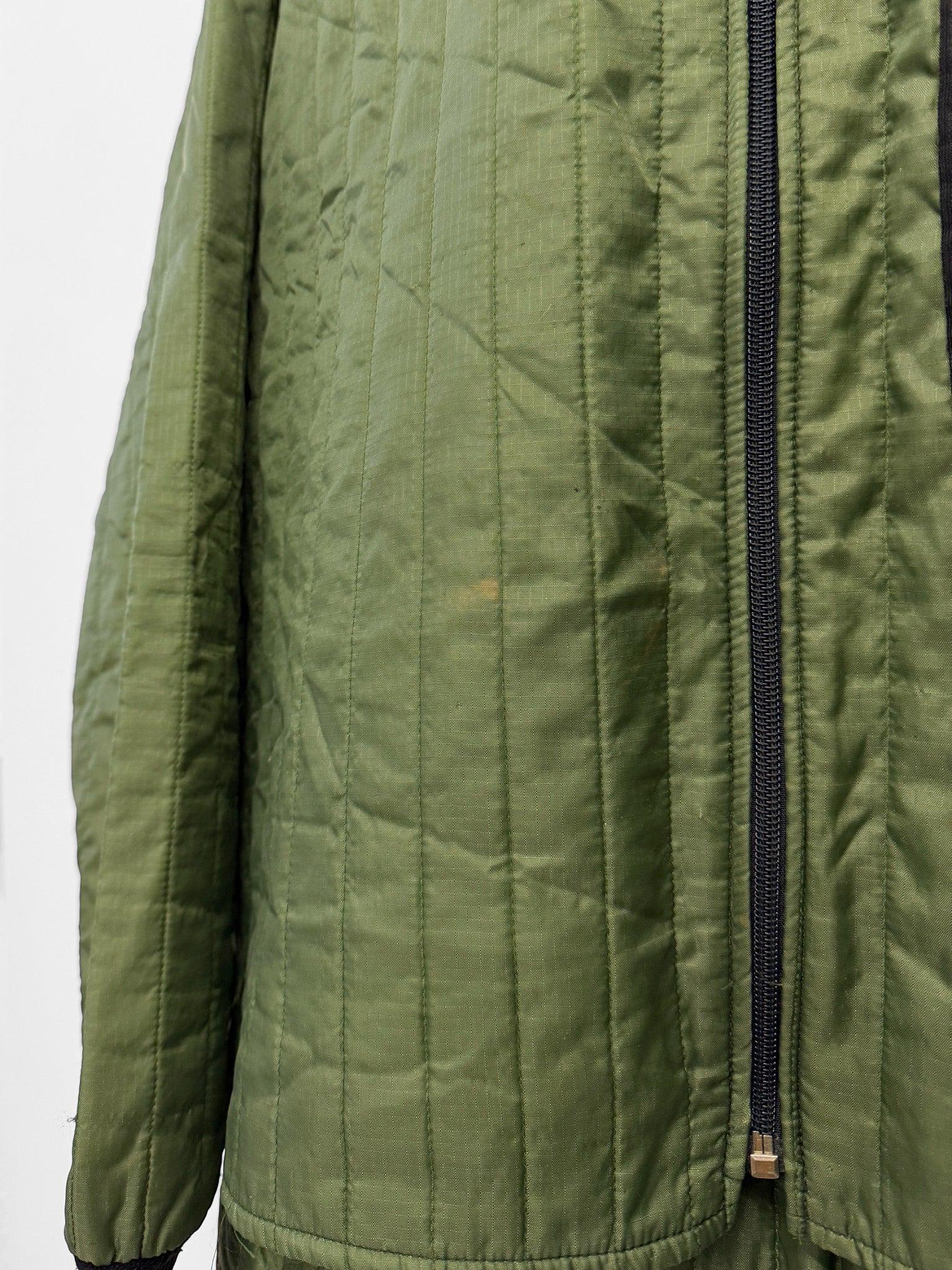 Vintage Quilted Vest Liner Jacket - Thermal Workwear - Khaki - L