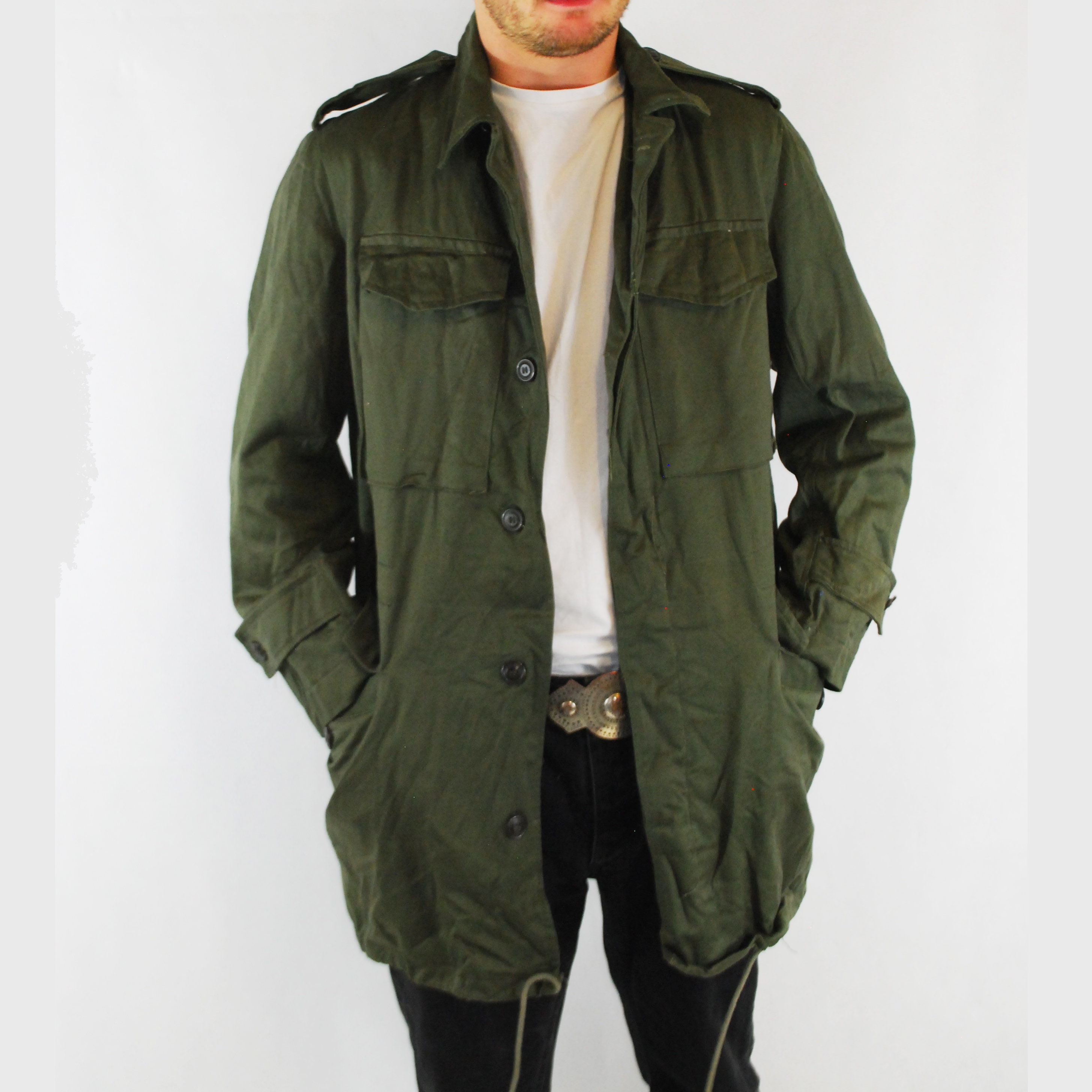 Greek M USA Style Army Military NATO Green Parka Jacket   Etsy