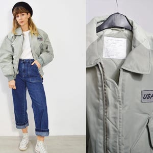 Vintage USAF Flying Jacket 1995 MA2 Grey - XS - Small