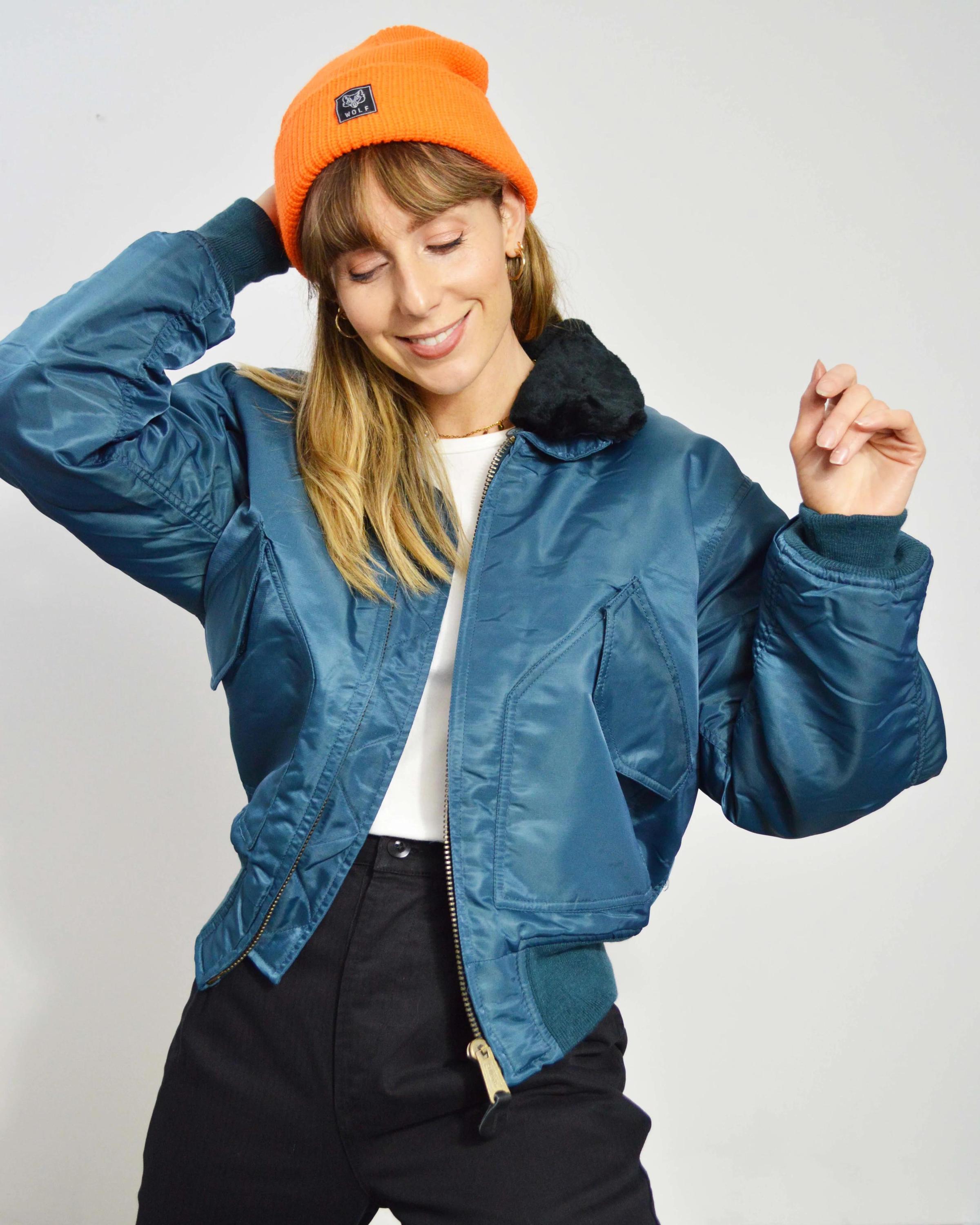 Vintage MA2 Flying Jacket Quilted Cropped - Genuine Military USAF 