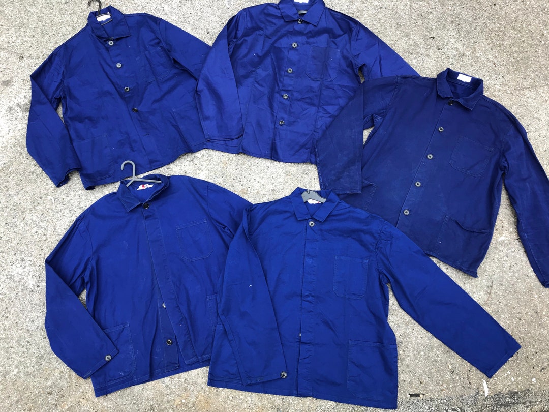 ジャケット・アウター 1950s french work jacket NAVY MILITARY 1950s Navy French Workwear Jacket - Made in England- Navy