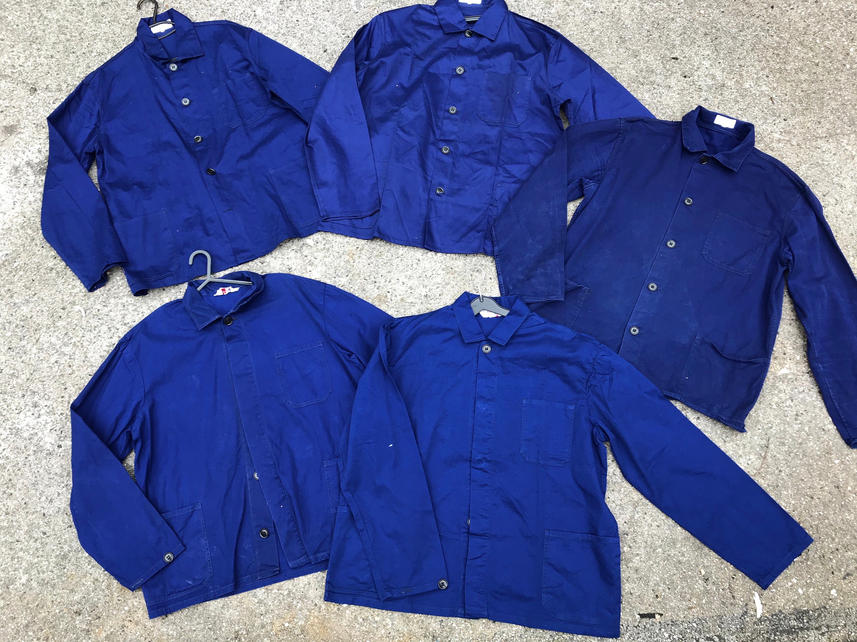 Vintage French Cotton Chore Worker Work Jackets Navy Blue S - Etsy
