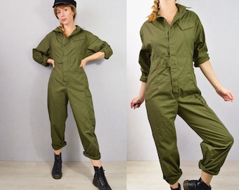 Unisex British Army Coveralls Workwear / Overalls / Jumpsuit / Boilersuit Green