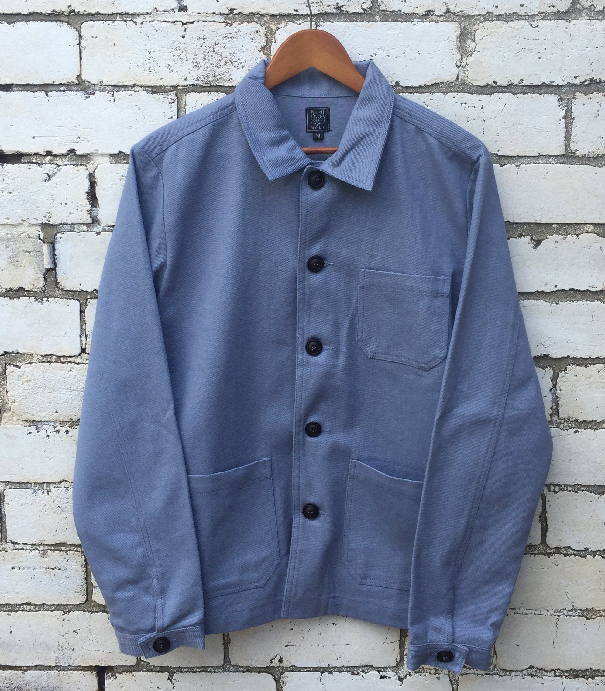 40〜50's French Twill Jacket crazypattern 60s Style French Chalk