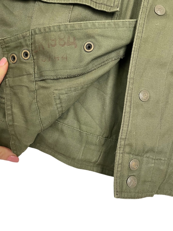 Vintage Cotton Sateen Army Field Jacket 1980s - Military