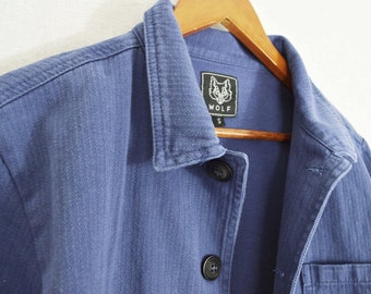 ジャケット・アウター 60s 70s Germany cover all cotton twill Vintage 60s 70s European Work Jacket Stand Collar Workwear