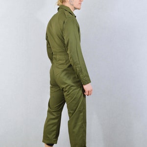 Unisex Vintage Green Military Boilersuit Jumpsuit Coveralls image 5