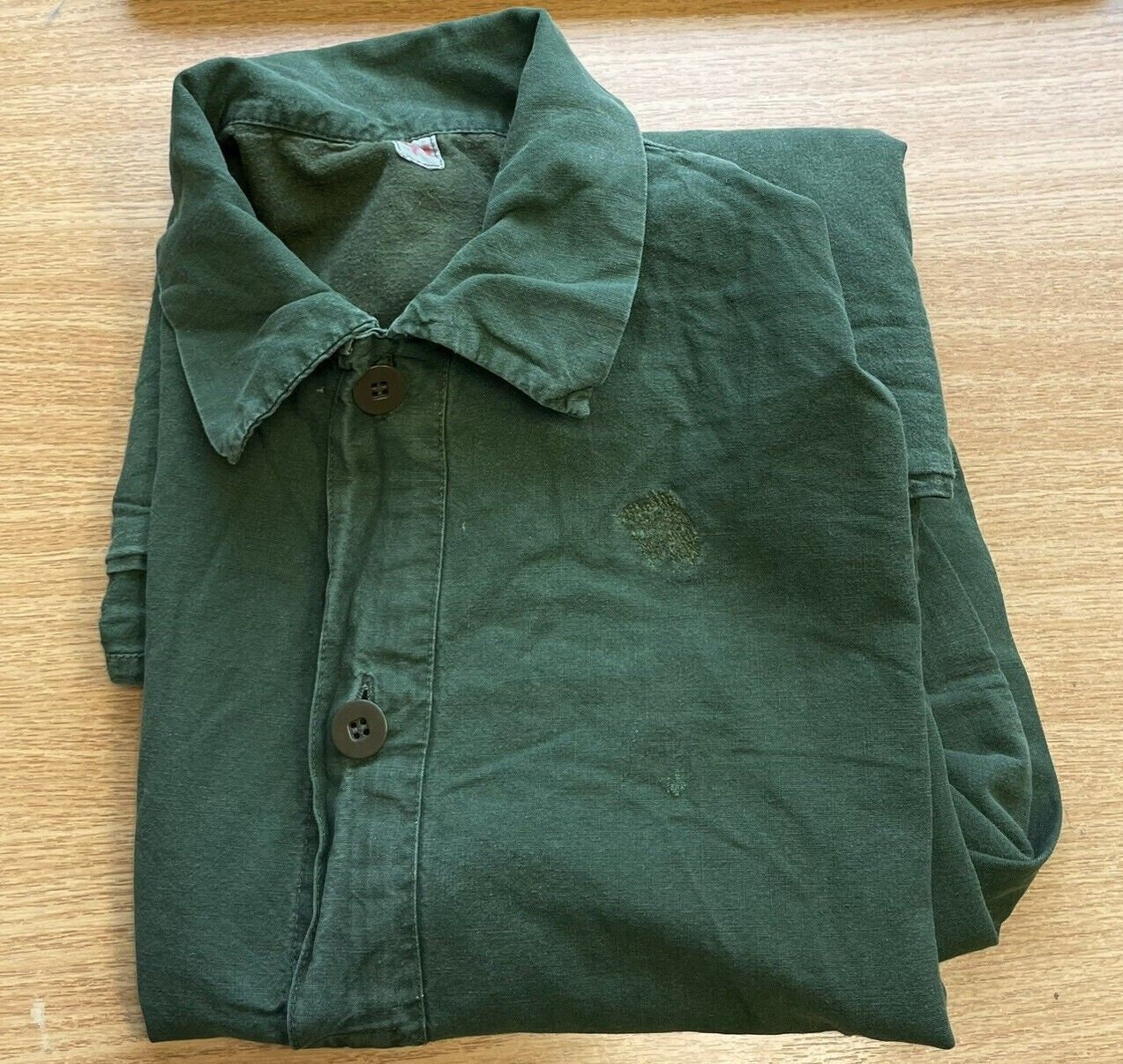 Vintage Henley Swedish Smock Shirts 1980s Button Down