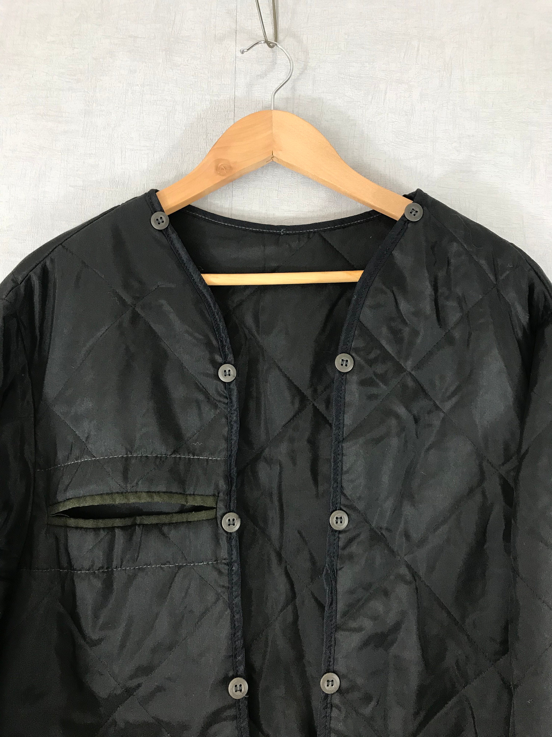 Black Liner Military Quilted Padded Parka Jacket Army S M L - Etsy Black Liner Military Quilted Padded Parka Jacket Army S M L - Etsy