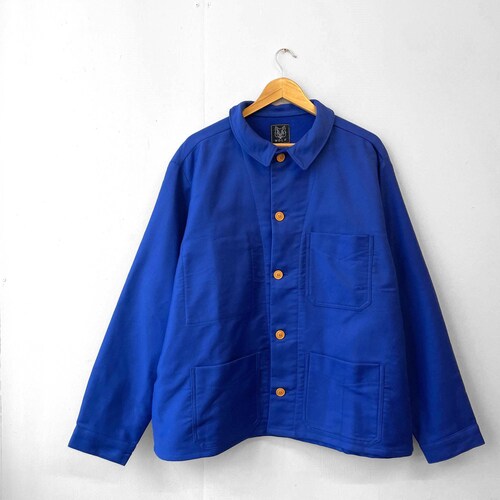 1950s Navy French Workwear Jacket - Made in England- Navy Blue