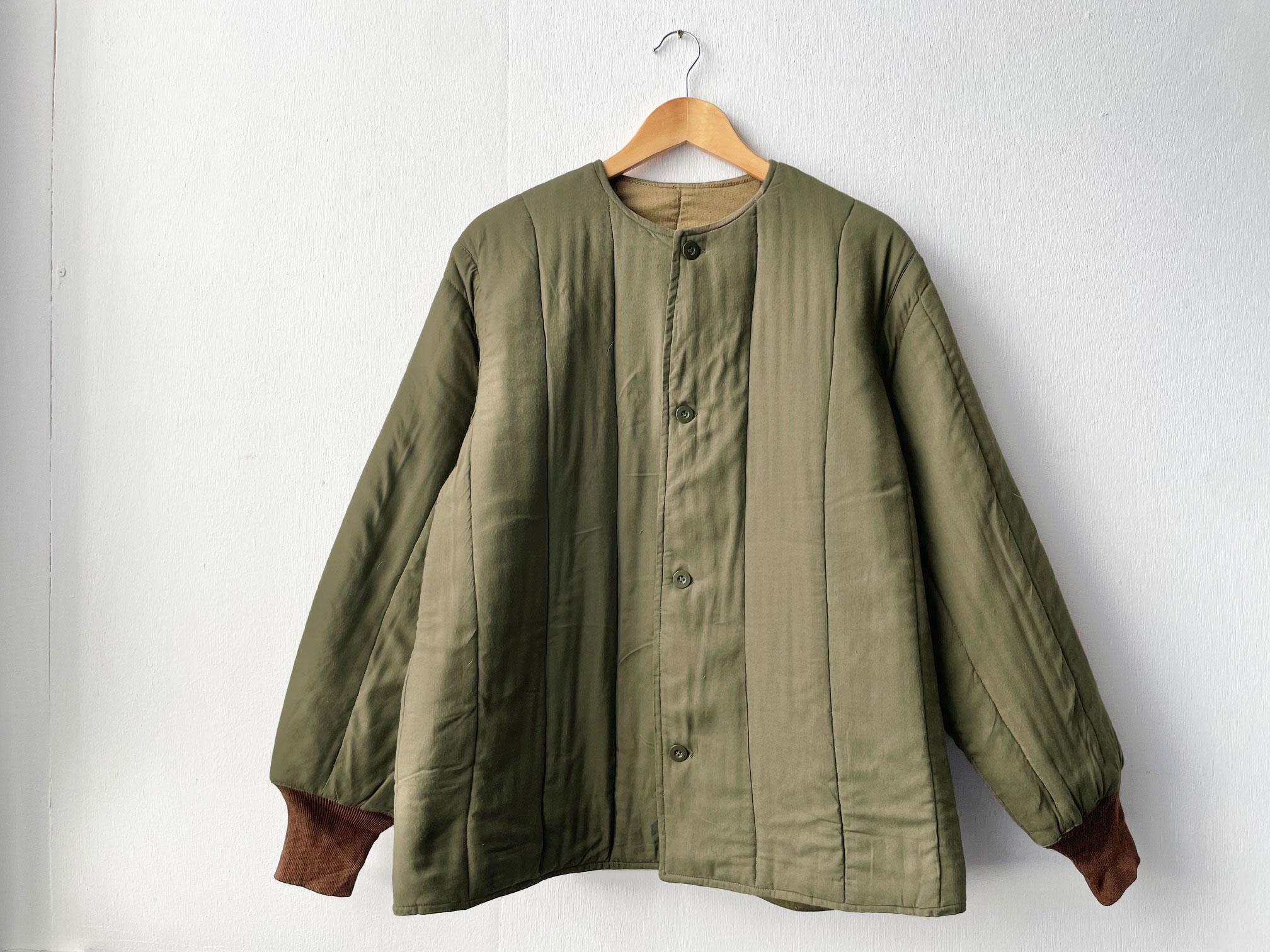 Vintage 1960s Army Liner European Button up Cotton - Czech