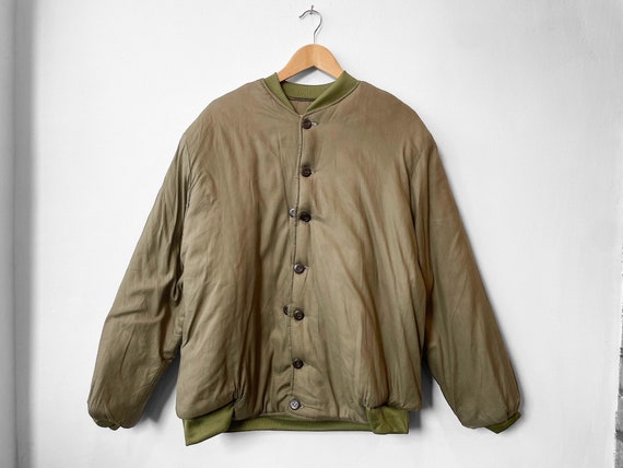 Vintage Cotton Quilted Liner Vietnamese - Militar… - image 1