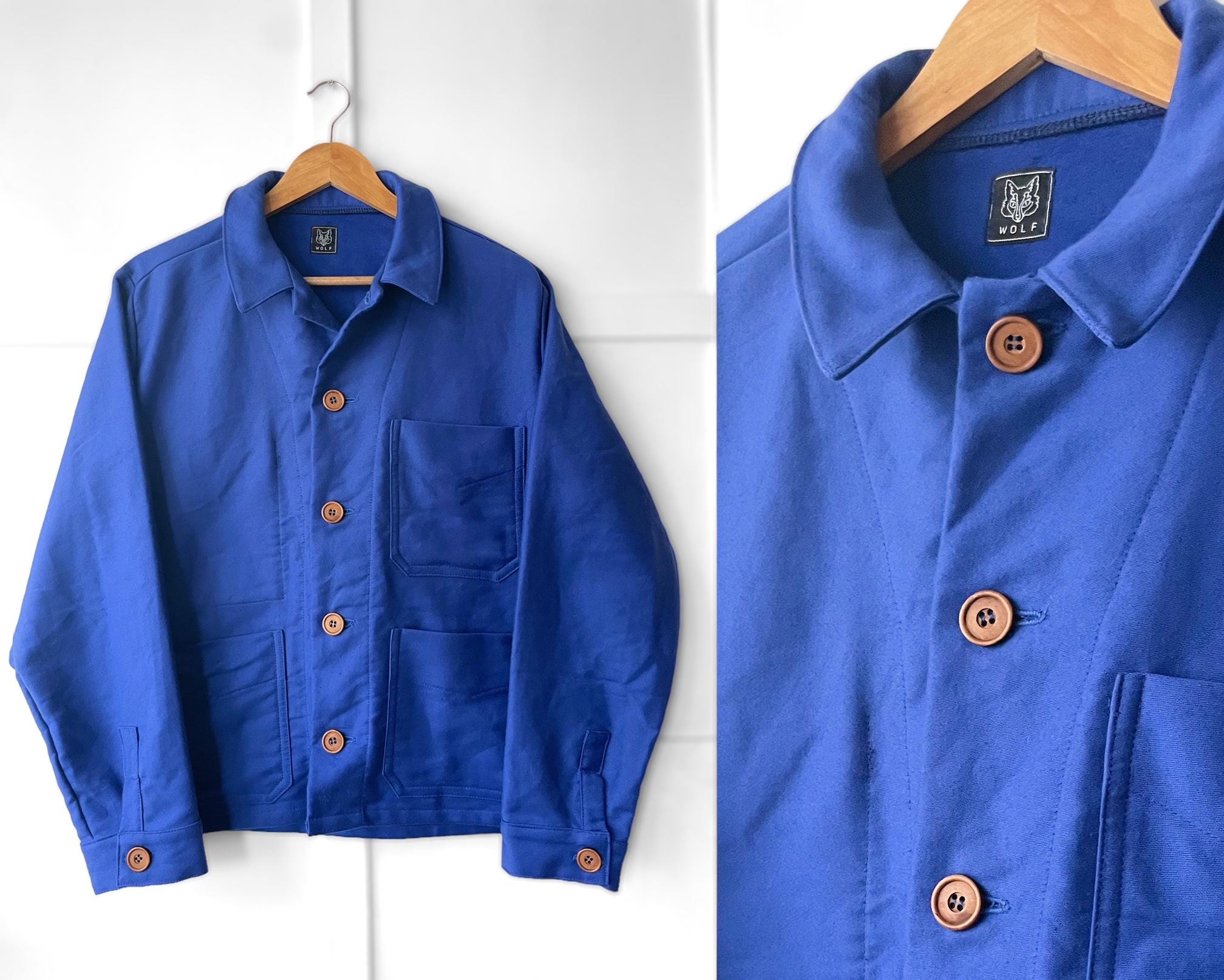 1950s Style Moleskin Chore Jacket - Made in England - French
