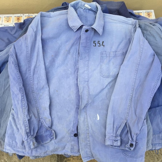 Wholesale Job Lot 10 x Vintage French Work Jacket… - image 8