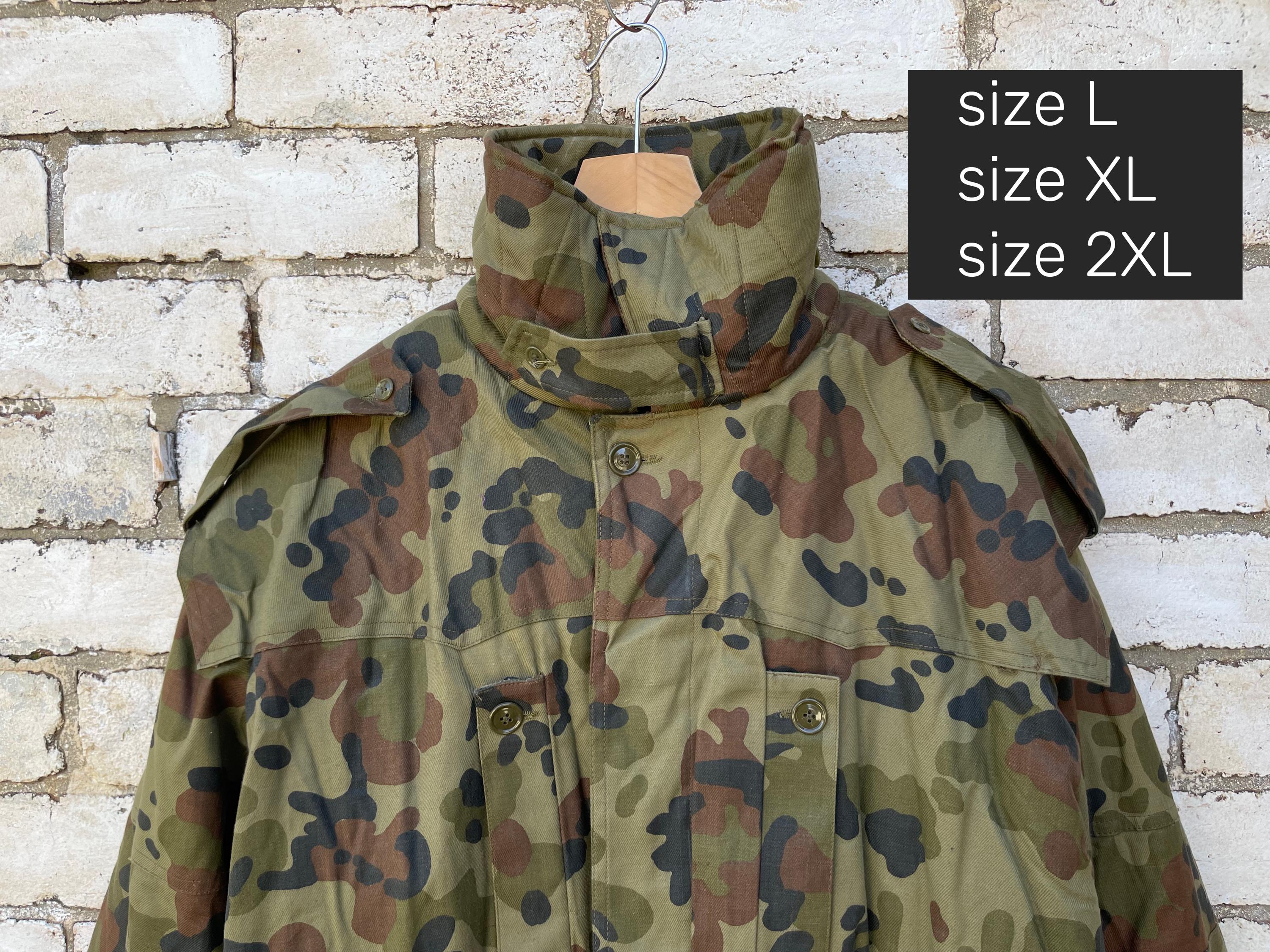 Rare Vintage Cold Weather Parka Jacket - 1980s Leaf Pattern