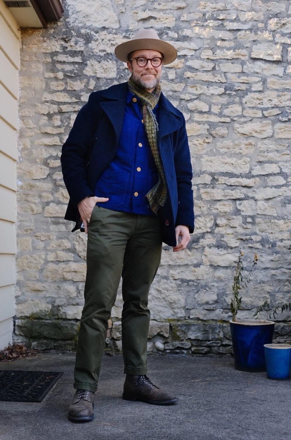 ジャケット・アウター 1950s french work jacket NAVY MILITARY 1950s Navy French Workwear Jacket - Made in England- Navy
